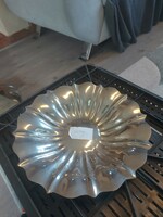 Silver-plated, pedestal fruit bowl
