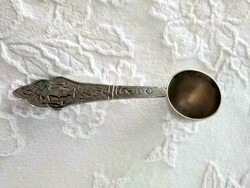 Antik ezüstözött kávéadagoló kanál