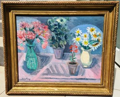 ZEMPLÉNYI MAGDA -Csendélet virágal-