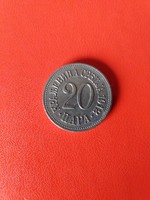 1912. 20 para. Szép állapotban!