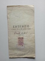 V0060   Értesítő  -SZEGED  Deák Antal  Csongrád sugárúti iskola 1940k  Polgári Fiúiskola 1942