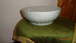 Zsolnay fehér komatál , 20 cm
