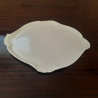Nagy Fehér Herendi porcelán kínáló tál