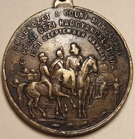 Ferenc József. DolniMiholjac - Görcsöny  Hadgyakorlat emlékére 1901 . 29mm