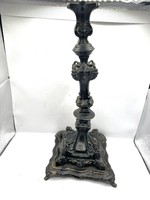 Baroque Style Metal Candle Holder, 37 x 17 x 17 cm.