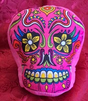 Halloween koponya mexikói díszítéssel (L4778)