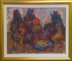 Baranyó Sándor (1920 - 2001) : Kapírgálók-szemezgetők