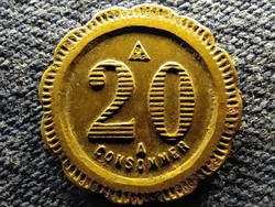 Franciaország Consommer 20 cent token 19 mm