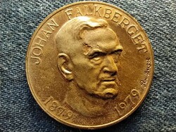 Johan Falkberget 1819-1979 bronz érem 33 mm