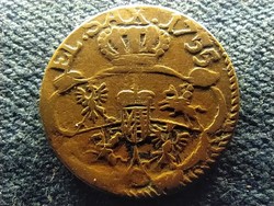 Lengyelország Lengyel-Litván Nemzetközösség III. Ágost (1734-1763) 1 groszy 1755