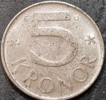 Svédország 5 Korona, 1982.