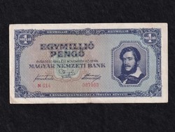 Háború utáni inflációs sorozat (1945-1946) 1 millió Pengő bankjegy 1945