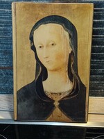 Madonna szentkép fa alapon