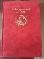 Édesanyámnak szeretettel c. lírai gyűjtemény, piros bársony kötésben, illlusztrációkkal