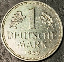 Németország 1 márka, 1989 Verdejel "D" - München