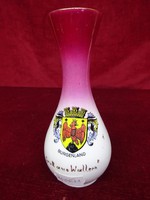 EIGL minőségi porcelán váza, magassága 13,5 cm.  kék ajándék. Vanneki!
