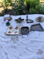 Retro fém, réz hamutartó, hamutál csomagban eladó!