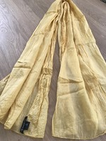 Codello brand silk scarf in sun-yellow color, 160 x 80 cm