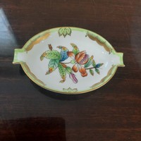 Herendi Viktória mintás porcelán hamutartó, hamutál