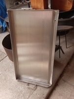 Nagy  80x45cm Rozsdamentes Vastag rost lap Grill sütő lap hamburger hús sütő pecsenyesütő grillap