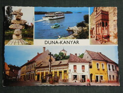 Képeslap, Duna kanyar látkép részlet, Visegrág,Szentendre,Verőcemaros,1975-