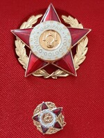 Gépipar kiváló dolgozója kitüntetés minivel saját diszdobozában