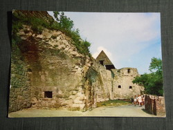 Képeslap, Eger, Dobó István Vármúzeum, Várfal részlet,1972-