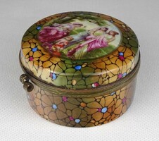 1R699 Régi porcelán bonbonier allegorikus díszítéssel