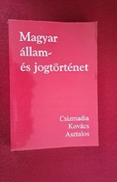 Magyar állam- és jogtörténet. Személyes átadás Budapest XV. kerület, vagy postázom.