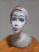 Design art deco gipsz női fej ALKUDHATÓ