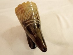 Fali dísz váza szaru szarv tülök szenteltvíz tartó falidísz retro