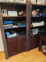 Indiai Rózsafa teakfa  könyvesszekrény 200  x 80 cm tahitótfaluban átvehető 2 db van