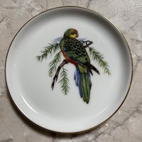 Madaras porcelán tál 5 db kollekció vitrin állapot gyűjtői darabok