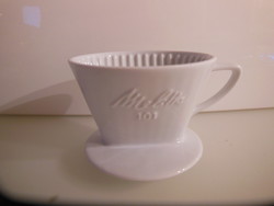 FILTERTARTÓ - MELITTA - 10 x 8 cm - HÓFEHÉR - VASTAG - PORCELÁN - OSZTRÁK - HIBÁTLAN