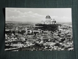 Képeslap, Esztergom, Bazilika, templom, részlet,látkép, 1962-