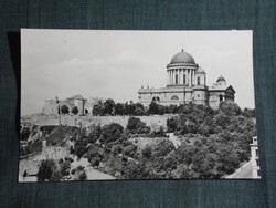 Képeslap, Esztergom,Bazilika, Főszékesegyház,templom,vár látkép részlet, 1958-