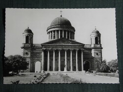 Képeslap, Esztergom,Bazilika, Főszékesegyház,templom,vár látkép részlet, 1968-