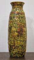 Vintage industrial art ceramic vase with beautiful plastic surface - 35 cm