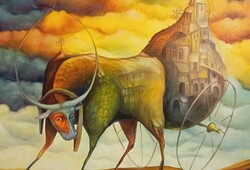 Vincento Osada - A nagy népvándorlás (Great Migration of Peoples). 60x45 cm
