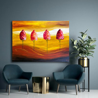 JMModernAbstract DESERT ROSE 100X70 cm-es kortárs akril festmény feszített vásznon