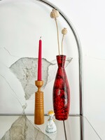 Mid-century fa gyertyatartó, LV 528