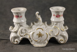 Wallendorf porcelán gyertyatartó