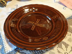 Óbányai , áttört , falitányér , Teimel 1984 , szép glazúrral