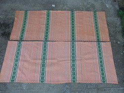 Retro háziszőttes, szövött faliszőnyeg, falikárpit párban