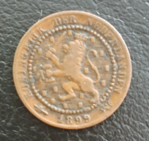 1899. Hollandia I. Vilma (1890-1910) 1 Cent (1252)