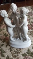 Három grácia bisquit szobrocska (12 cm)