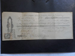 Váltó, Díjkötelezvény 1889 (Első magyar ált. biztosító társaság, Győr) 7 kr. illeték
