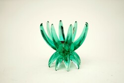 Mid Century Lucite Friedel Műanyag Gyertyatartó / Retró Lotus / Ges Gesch / 60-as évek
