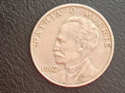 1962. Kuba  20 Centavos Patria O Muerte (1362)