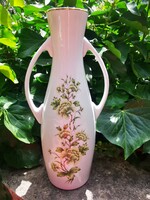 HOLLÓHÁZI VIRÁGOS AMFORA  VÁZA, 35 CM